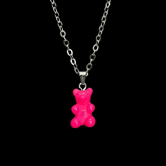 Kette Fainz - Mono Bear Chain - Pink Mono