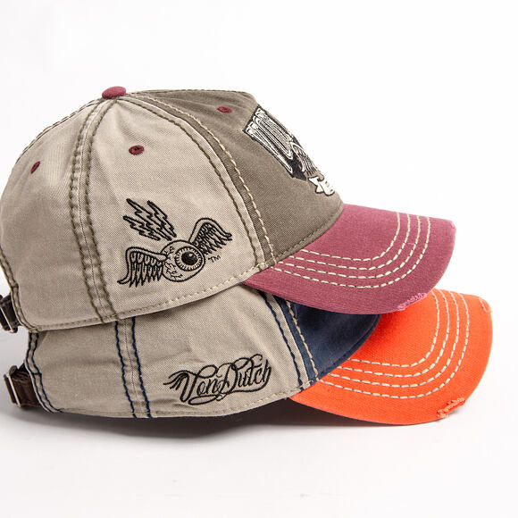 Kappe Von Dutch - Baseball - Embroidery - Orange / Navy
