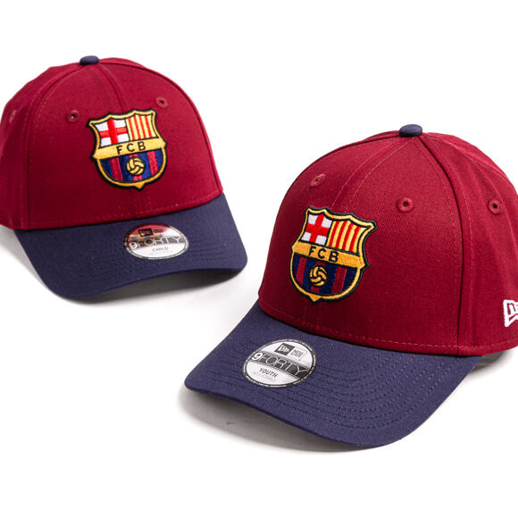 Kinder Kappe New Era - Contrast Stitch 9FORTY - Barcelona FC - Cardinal / Navy
