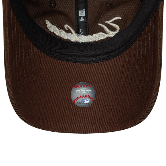 Damen Kappe New Era - MLB Cord Script 9TWENTY - NY Yankees - Chestnut Brown / Stone
