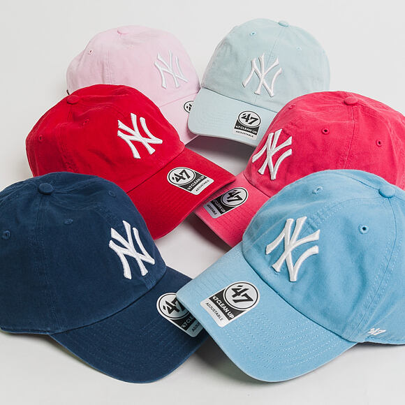 Kappe 47 Brand New York Yankees Clean Up Berry Strapback