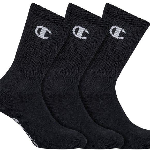 Socken Champion 3P CREW SOCKS LEGACY Black