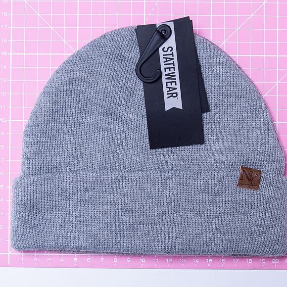 Statewear Morris Hipster Beanie Hellgrau Melange