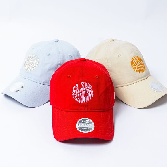 Damen Kappe New Era - 9TWENTY Summer City - San Francisco - Scarlet / Fondant Pink