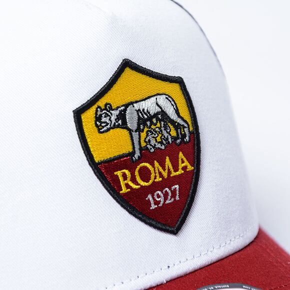 Kappe New Era - 9FORTY Trucker Core AS Roma - White / Red