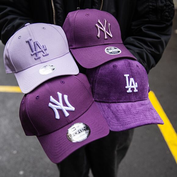 Damen Kappe New Era - 9FORTY Metallic Logo - LA Dodgers - Pastel Purple