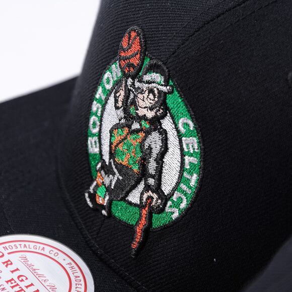 Kappe Mitchell & Ness - Shine On Snapback - Boston Celtics - Black