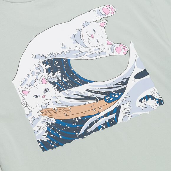 T-Shirt Rip N Dip - Great Wave Tee - Sage Grey