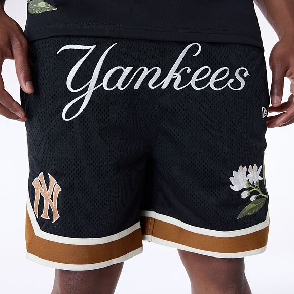 Shorts New Era - MLB Floral Mesh - NY Yankees - Black