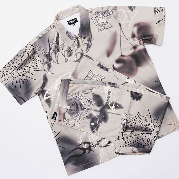 Hemd Rip N Dip - Stargazing Zip Up Shirt Multi