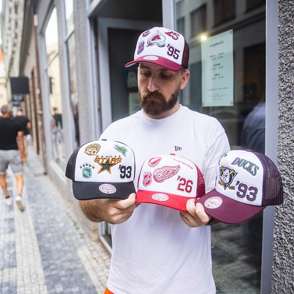 Kappe Mitchell & Ness - Gridlock Trucker Vntg - Dallas Stars - White