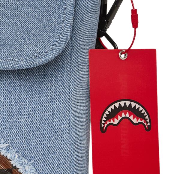 Bauchtasche Sprayground - Denim Shark Messenger Sling 