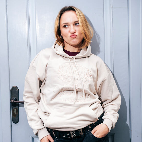 Damen Pullover New Era - Crest Hoodie - Stone