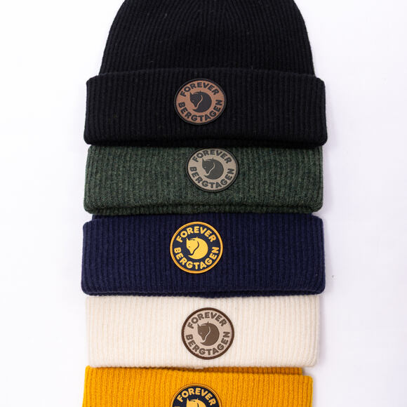 Mütze Fjällräven - Bergtagen Forever Wool Beanie - Black