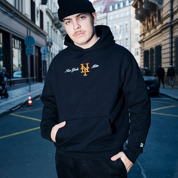 Pullover New Era - MLB Graphic Oversized Hoody - NY Mets - Black