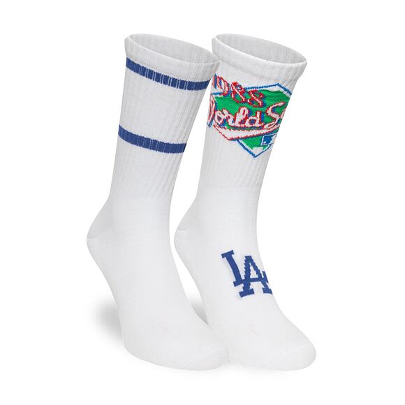 Socken New Era - MLB WS Crew Socks 2pk - LA Dodgers - White