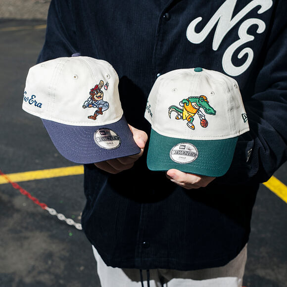 Kinder Kappe New Era - Branded Kids Mascot 9TWENTY - Cream / Navy