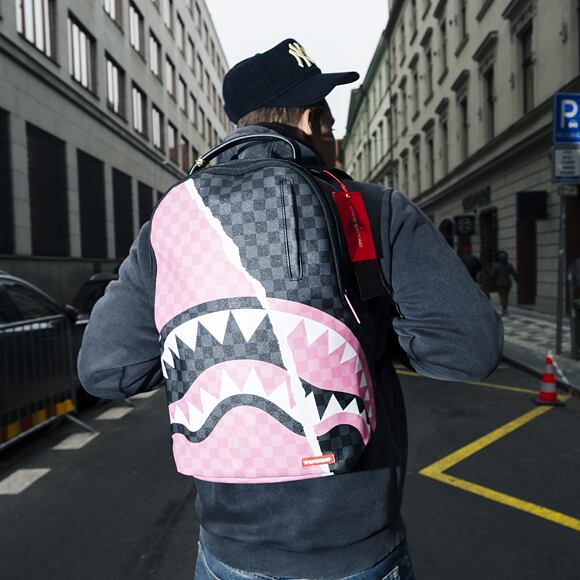Rucksack Sprayground Pink And Black Tear Sip Backpack
