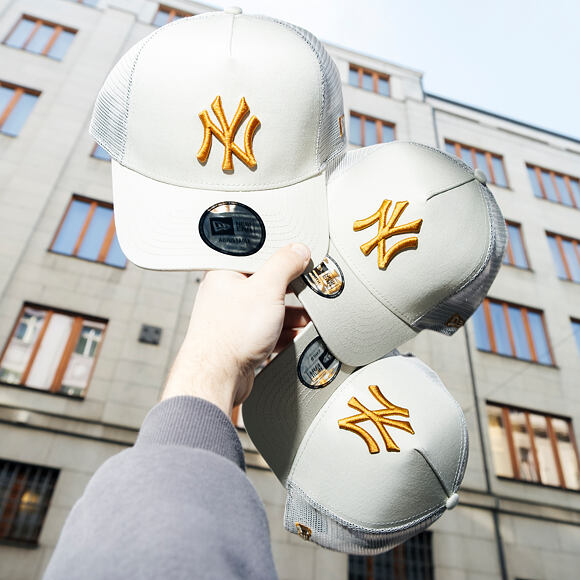Kinder Kappe New Era - MLB Essential 9FORTY Trucker - NY Yankees - Stone