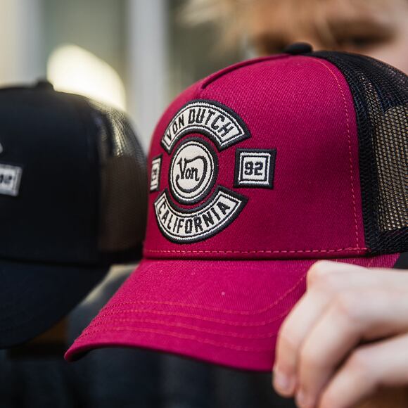 Kappe Von Dutch - Trucker - MC Logo - Burgundy/Black