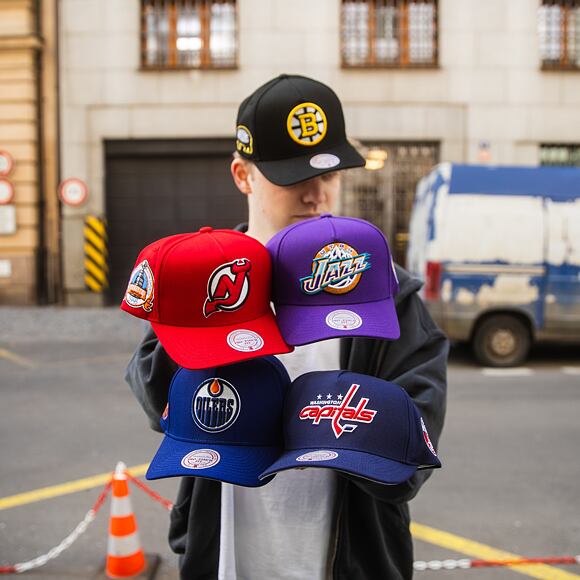 Kappe Mitchell & Ness - Washington Capitals - Double Clutch Pro Snapback - Navy