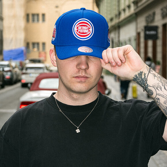 Kappe Mitchell & Ness NBA Double Clutch Pro Snapback HWC Detroit Pistons - Royal