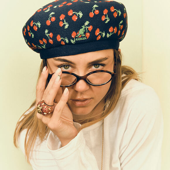 Baskenmütze Kangol - Tropic Cherry Jax Beret - Navy