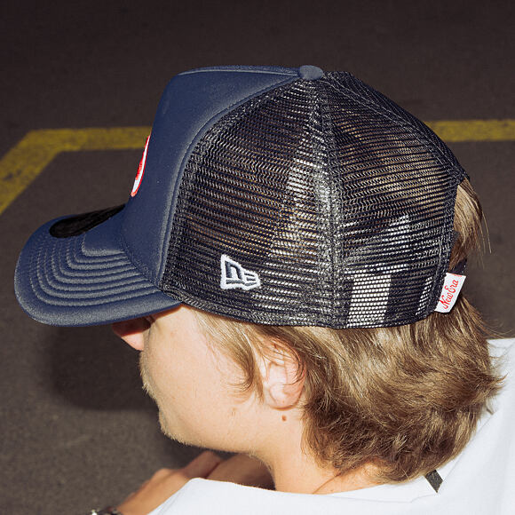 Kappe New Era - Branded Oval Foam Patch 9FORTY A-Frame Trucker - Navy