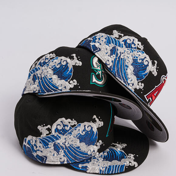 Kappe New Era - MLB "Tidal Wave" 59FIFTY - Seattle Mariners - Black
