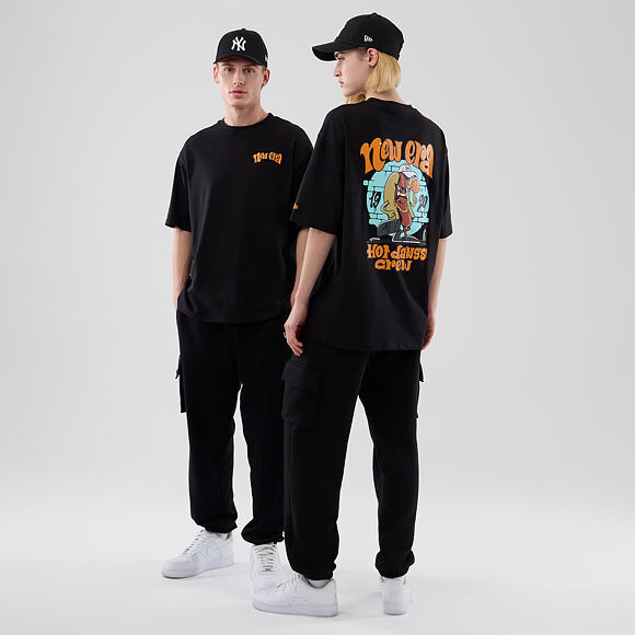 T-Shirt New Era - Branded Food Character Oversized Tee - Black