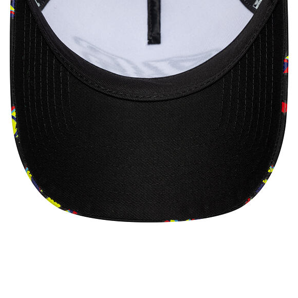 Kappe New Era - VR 46 Print Visor 9FORTY A-Frame Trucker - Black