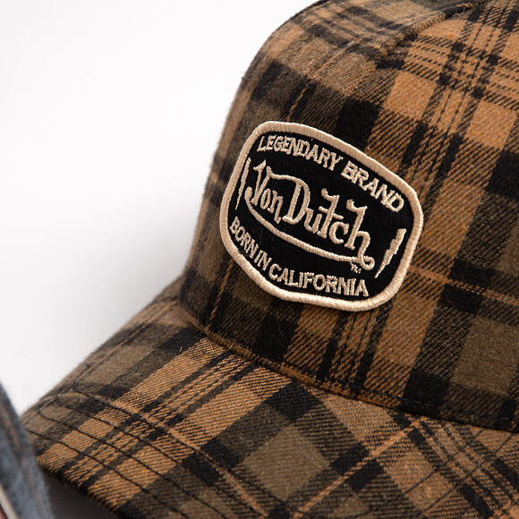 Kappe Von Dutch - Baseball - Checkered Patch - Brown