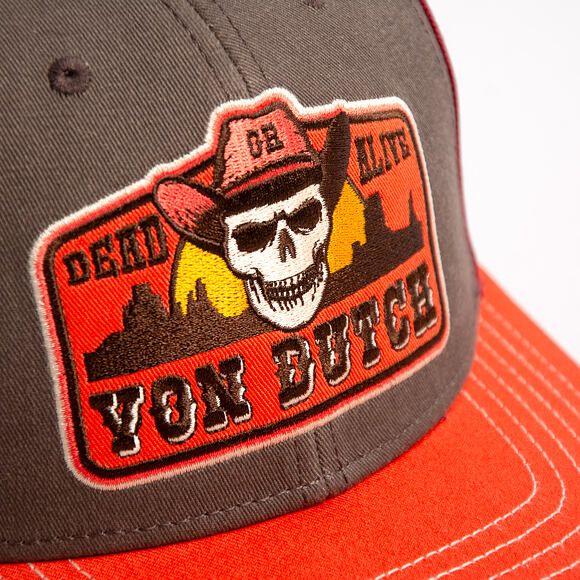 Kappe Von Dutch - Semi Curve - Patch Premium - Red / Orange