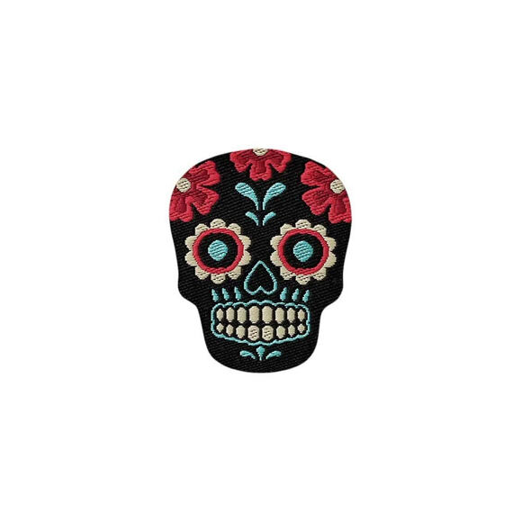 Bügelbild Monoquick - Lebka Los Muertos 3,6 x 3 cm