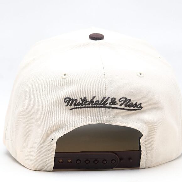 Kappe Mitchell & Ness - NBA Brown And Cream Pro Snapback - Boston Celtics - Cream