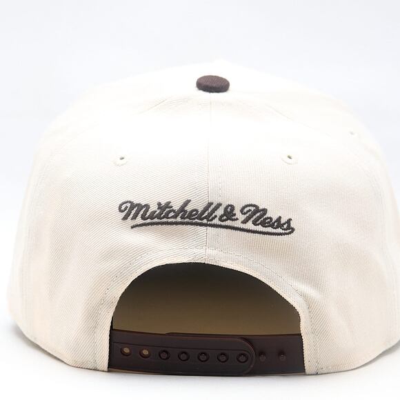 Kappe Mitchell & Ness - NBA Brown And Cream Pro Snapback Hwc - Milwaukee Bucks - Cream