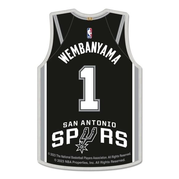 Brosche WinCraft - NBA Collector Pin Jewelry Card - Victor Wembanyama - San Antonio Spurs
