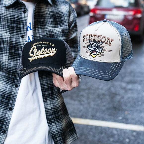 Kappe Stetson - Trucker Cap American Heritage Classic - Black