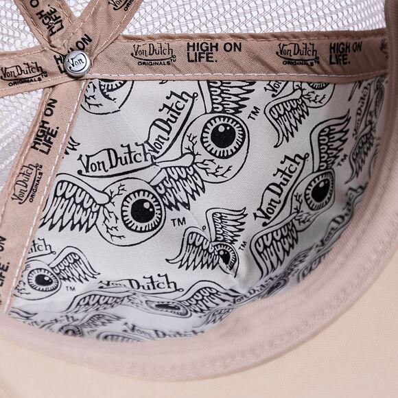 Kappe Von Dutch Baker Trucker Foam White/Tan