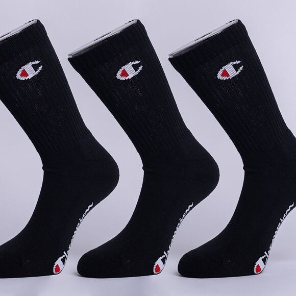 Socken Champion 3pk Crew Socks NBK/NBK/NBK
