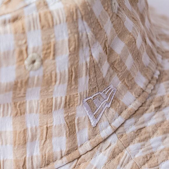 Damen Bucket Mütze New Era MLB Womens Gingham Tapered Bucket - NY Yankees - Stone