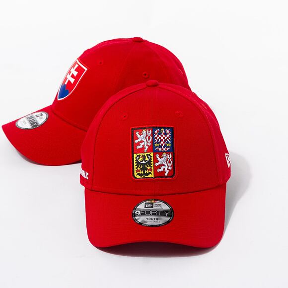 Kappe New Era 9FORTY National Team - Czech Republic Scarlet