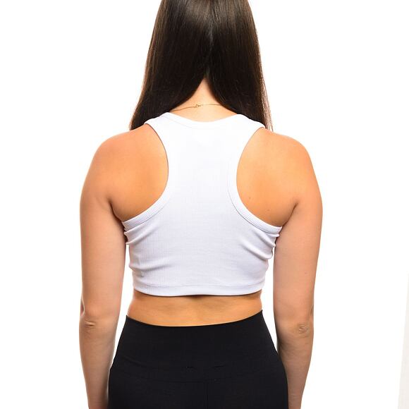 Damen Tanktop Karl Kani Small Signature Essential Racer Rib Top white