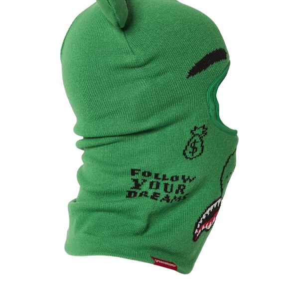Sturmhaube Sprayground - Green Money Bear Balaclava