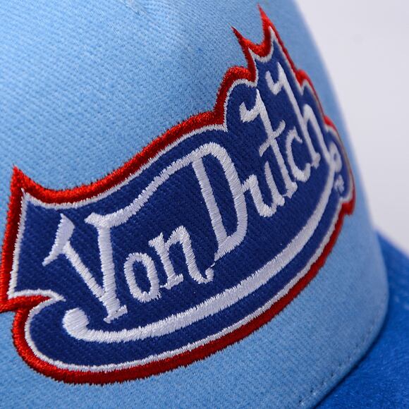 Kappe Von Dutch - Trucker Rockford - Cot Twill/ Suede - Blue/ Red