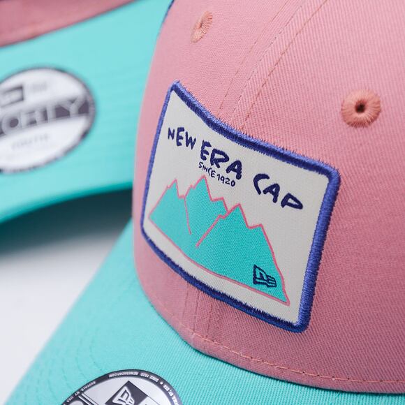 Kinder Kappe New Era - Outdoor 9FORTY TRUCKER - Pink / Teal