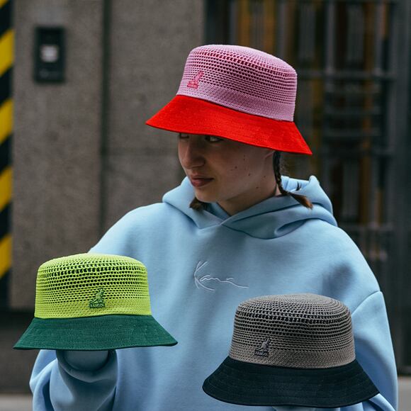 Hut Kangol - Double Mesh Lahinch - Peony Pink/Scarlet