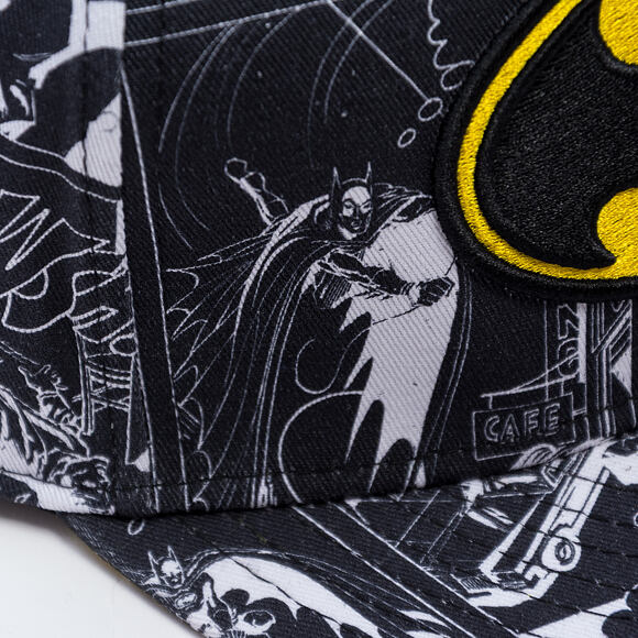 Kinder Kappe New Era - WARNER BROS DC Print 9FIFTY - Batman - Yellow / Black