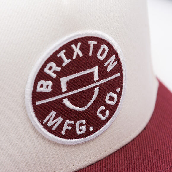 Kappe Brixton - Crest C Mp Snapback - Port/Off White
