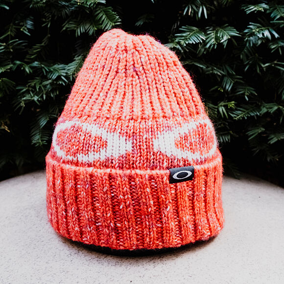 Oakley Haube - W. Ellipse Ribbed Beanie - Hibiscus Red